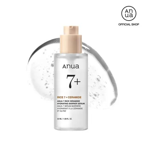 [Anua] Korean 7 Rice Ceramide Hydrating Barrier Serum (50ml, 1.69 fl.oz.) ｜ Skin Repair, Hydrate Skincare for Glass skin, korean skin care