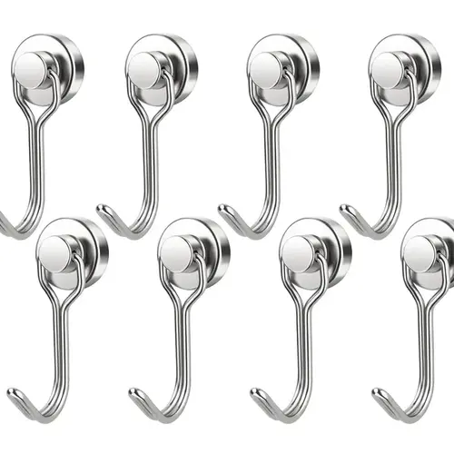 【DealsForYouDays】8/16 Pack Swivel Swing Magnetic Hooks 30LBS – Strong Neodymium Hooks for Cruise Cabins, Kitchen, Fridge & Other Magnetic Surfaces, Cruise Essentials 2026