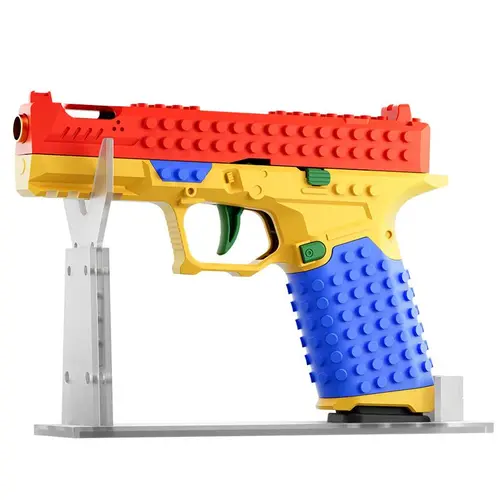 Multiplayer Strategy Building Block Handle Set, Tactical DIY Outdoor Blaster Toy for Team Play & Festival Use