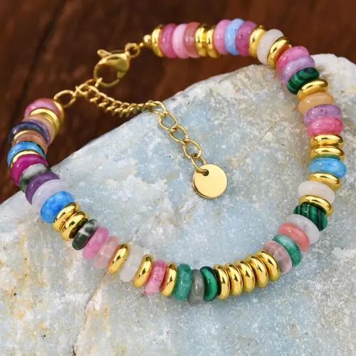 Boho Style Colorful Beaded Bracelet, Fashionable Jewelry for Women & Girls, Casual Trendy Jewelry for Party, Daily Clothing Decor, Birthday Gift