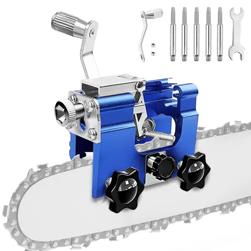 Portable Sharpening Chain Sharpener, Handheld Chain Grinding Tool, Chain Sharpener Tools Kit, Hand-crank Chainsaw Sharpener, Universal Power Tool Accessories for Home & Outdoor, Work Equipment for Men, Hardware, Handle