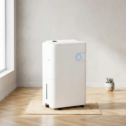 Sweetcrispy Household Dehumidifier for Home – Energy Efficient Dehumidifiers for Basement, Large Rooms, Water Tank, Built-In Pump, Auto Shut-Off, Intelligent Humidity Control