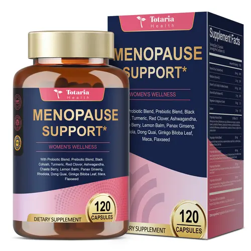 Totaria 40-in-1 Menopause Supplements for Women - Multibenefit with Hot Flashes, Night Sweats, Hormone Balance & Complete Black Cohosh, 120 Capsules Fitness Health,travel essentials