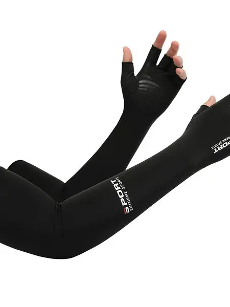 3pairs Summer Arm Sleeve, 3 Pair Sun Protection  Breathable Ice Silk Arm Sleeve, Sports Arm Sleeve For Cycling, Running, Climbing, Cruel Summer
