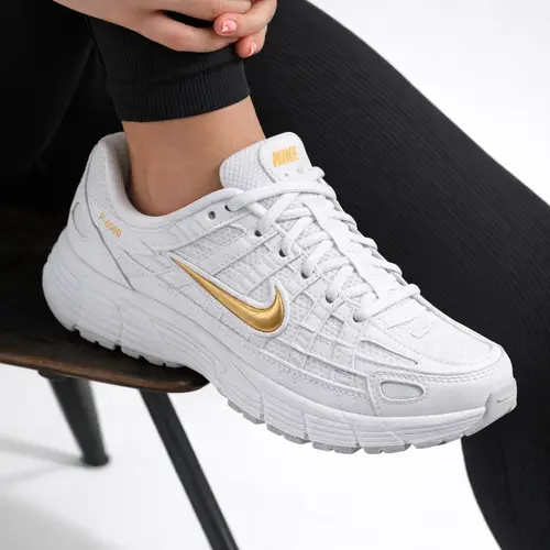 Nike P-6000 White Metallic Gold HV5064-102 GS & Women's Fashion Sneaker New