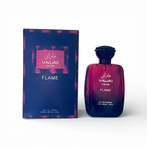 Hawaii Flame Eau De Parfum, Long Lasting & Intense Arabian Men's Cologne, Bold Fiery Scent, 100ml / 3.4 oz, Intense Perfume