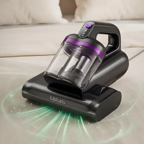 Mattress Vacuum Cleaner for Deep Cleaning  12.5KPa Powerful Suction Bed Vacuum with UV-C Light, 149°F Heated Air, Dual-Cup Design, 350W Handheld Cleaner for Beds, Sofas and Pillows