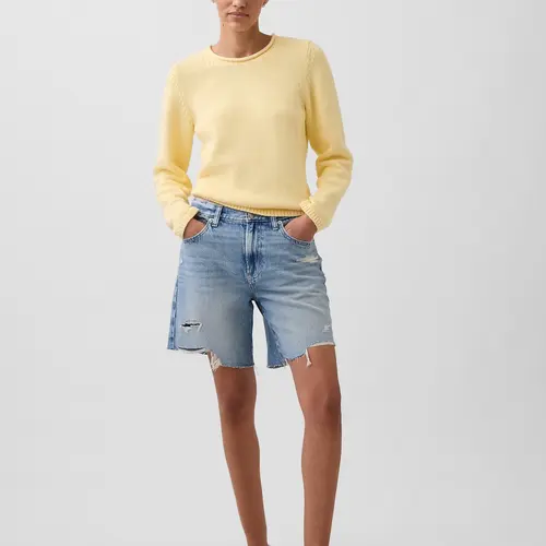 Gap Women's Mid Rise Loose Denim Bermuda Shorts