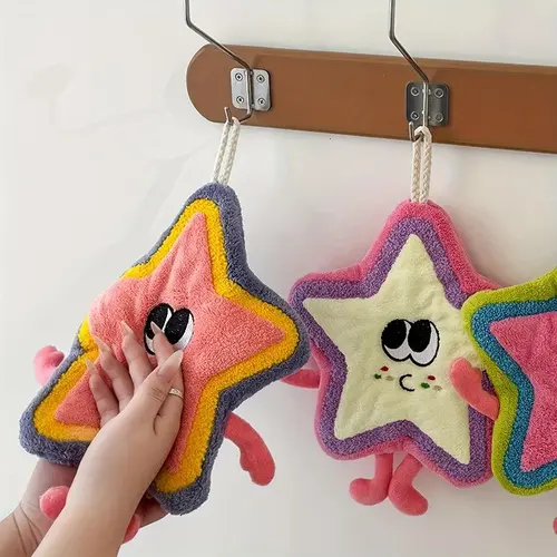 3Pcs Unisex Modern Star-Shaped Decorative Shower Towels, Soft Portable 3 Towels for Trips, Sports & Outdoor Leisure Essentials