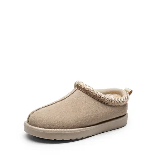 DREAM PAIRS Women's Genuine Suede Classic House Slippers - Indoor-to-Outdoor Ready, Memory Foam, Warm, Comfy Slip-Ons with Embroidered Trim, Gifts for Women,back to school,back to school haul