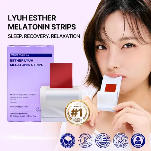 ESTHER FORMULA MELATONIN STRIPS Skin Recovery  Sleep Supplement beauty film melatonin