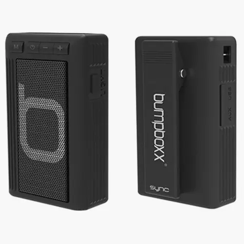 Bumpboxx Retro Pager Portable Bluetooth LED Speaker - Clip-On Wireless Stereo Audio Device with Built-In Batteries, Water Resistant LED Light Feature