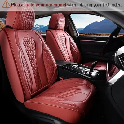 【Coverado】Universal Fit 5-Seater PU Leather Car Seat Cover - Universal Auto Sedan Seat Cover Luxury Leather Custom Seat Covers for Pick-up Truck - Fits 6000+ Models 1Year Warranty seat cover for cars guts seat covers B8839 Car Seat Protector Car Seat Cush
