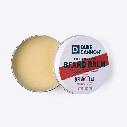 Duke Cannon Supply Co. Big Bourbon Beard Balm, 1.6oz - Oak Barrel Scent/Made with Natural and Organic Ingredients