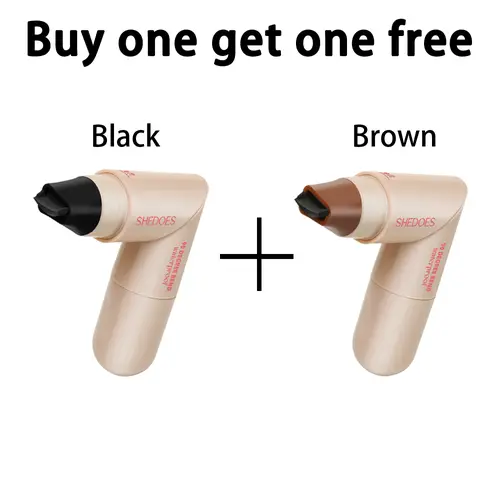 Double Ended Winged Eyeliner Stamp - Smudge Proof & Long Lasting Liquid Eyeliner Pen, Quick Dry Formula with Precise Tip, Black & Brown for Youth, Smudge Proof Eyeliner