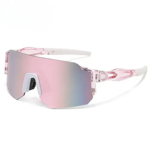 Unisex Wraparound Polarized Sport Goggles - Colorful Wraparound Shades, Light Weight UV400 Sun Shield, Windproof Non-Prescription Eyewear for Road/MTB Cycling, Bike Accessories