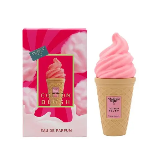 Arabiyat Sugar Blush Cotton EDP Perfume for Women - 3.4 fl oz Alcohol-Based Spray Apply, Floral Fruity & Floral Fragrances, Candy, Sweet Coconut, Vanilla Scents, Strawberry Scent, Sweetness, Outdoor-Use Single Item, Sweet Floral Fruity Aura