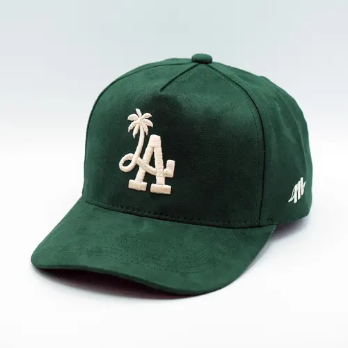 LA Palm Tree - Premium A-Frame Snapback Custom Initials Hat Embroidered In The Usa