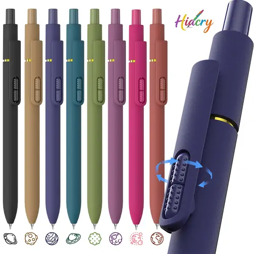 Hiacry 8-Pack Gel Pens, 0.7mm Fine Point Fidget Pens, Smooth Writing for Journaling & Drawing, Aesthetic Vintage Color Pens for Women, School & Office Supplies summerwins