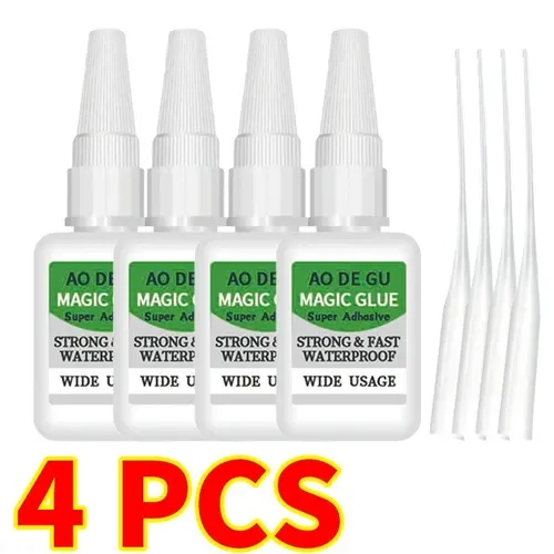 4PCS Fast-Setting Super Glue, Ideal for Projects and Repairs