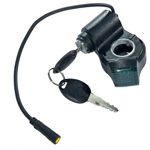 EOEOTWO Throttle Key with Key Body & Start Switch for GT06 Electric Scooter, High-Strength Original Fit Replacement Part, Anti-Theft & Anti-Loss Lock, Waterproof Sealed Interface, Sensitive Speed Control, Gt06 Throttle