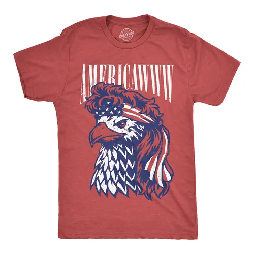 Mens Funny T Shirts Americawww Sarcastic Fourth Of July Bald Eagle Graphic Tee for Men Mens Funny T Shirts Cool Vintage Fashion T-Shirt Gift Classic Menswear Patriotic Apparel for Men Funny Sarcastic Short Red -