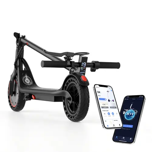 365Scooter 350W Foldable Electric Scooter - 36V 5.2Ah Battery, 19MPH Max Speed, 8.5" Solid Tires, APP Control, Dual Braking System, IPX4 Waterproof, 120kg Load Capacity, Portable Smart Urban Commuter (Black) summerwins motor joy his electricscooter contro