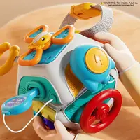 10-in-1 Baby Busy Board Cube, Activity Cube, Preschool Montessori Sensory Learning Toy for Toddlers, Infant Car Seat & Plane Travel Game, Birthday Gift for 18-Month to 2-Year-Old Boys and Girls