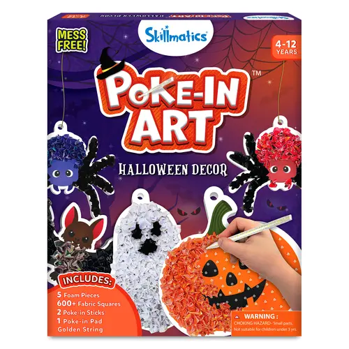 Poke in Art - Skillmatics Art & Craft Activity, Mess-free Art for Kids, DIY kit, Gifts for Girls & Boys Ages 4 to 9 Creative Play Artistic
