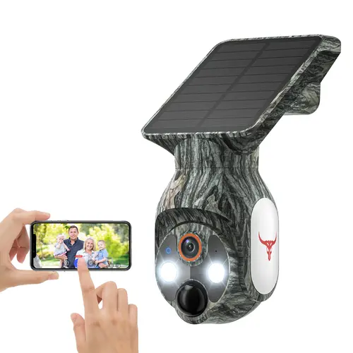 1080p Wi-Fi Outdoor Security Camera with Solar Panel, Wireless Battery-Powered Home Security Camera, Pan-Tilt, AI Motion Detection, Night Vision, 2-Way Talk, IP65, Cloud Storage, 2.4GHz Only, Security Cameras For Home, Solar Cctv, Cordless