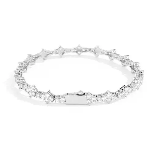 6.5mm Classic Tennis Bracelet | 18K Gold Plated Cubic Zirconia - Unisex, Perfect for Everyday & Party Wear, Premium Bracelet, Men's Accessories summervibes, Gold Plated Bracelets, Exquisite Bracelet