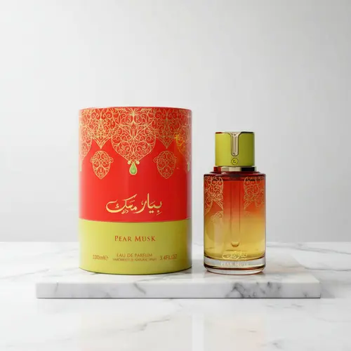 Arabiyat Pear Musk Unisex Eau de Parfum - 3.4 fl oz Bottle, Single Item Floral-Fruity Amber Gourmand Fragrance for Adults with Pear, Vanilla, Aromatic Amberwood & Candy Notes, Floral Musk Perfume