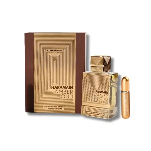 AL HARAMAIN Amber Oud Gold Edition Extreme Eau De Parfum (EDP) Spray, Long-Lasting Aromatic Amberwood & Sweet Fruits Scent, Luxurious EDP Elegant Fragranced Unisex Adult Perfume, 2.0 fl oz Atomized Liquid