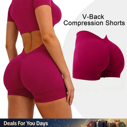 [SIZE UP 1] GYMER LJ V-BACK SCRUNCH SHORTS Gym Fitness Sportswear Workout Yoga Cycling Short #BackToSchool