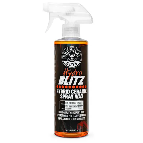 Chemical Guys HydroBlitz Hybrid Ceramic Waterless Spray - Car Wax Polish, Shine Wet Waxes, Multi-Surface Car Detailing Chemical, UV Protection, High-Gloss Finish, Water-Beading Defense for Vehicles, Paint, Glass