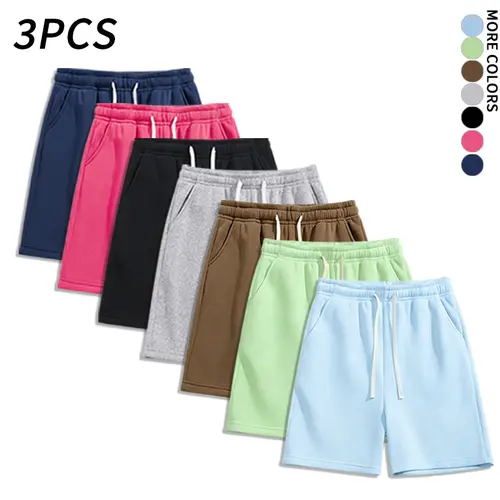 SPEEALER Men's Comfy Pants - 1-Pack/3-Pack Unisex Loose-Fit Knit Casual Sports Bottoms (Sweatpants, Bermuda Cut Sporty Men's Shorts, Capri Pants) - Machine Wash, Summer Vibes