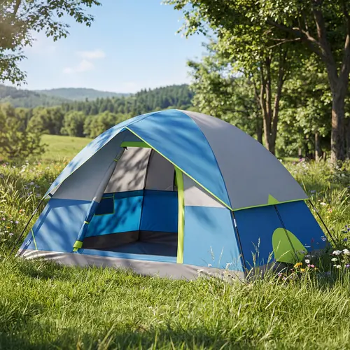 【Portable】2/4 Person Waterproof Camping Tent with Rainfly, Easy Setup Dome Tent with Mesh Windows & Skylights, Lightweight Portable Tent for Outdoor Camping, Festivals & Backyard
