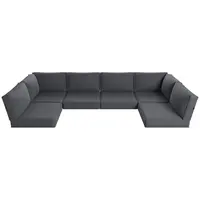 【Only Cushion】Aoxun Patio Furniture Replacement Cushions, 9PCS /14PCS Thick Deep Seat Outdoor Couch Cushions, Splashproof Fade Resistant Patio Sofa Cushion for 4-Seat & 6-Seat Outdoor Conversation Sets