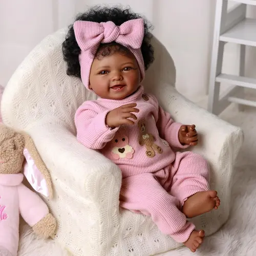#sohochic BABESIDE Lifelike Reborn Baby Dolls 17Inch Fabric body+vinyl limbs Real Life Baby Dolls with Toy Accessories For kids Age 3+ Suitable gifts for Mother's Day Valentine'sDay Children's Day & Christmas, Babydolls, Realistic Rebirth Doll