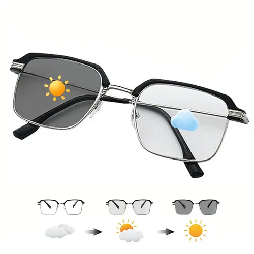 Auto-Adjusting Reading Eyewear - Eye-Friendly Frames & Glasses, Adjustable Vision, Glare-Reducing Anti-Blue Light, UV Eye Protection for Work & Travel Comfort, Adjustable Vision Frames,back to school,back to school haul