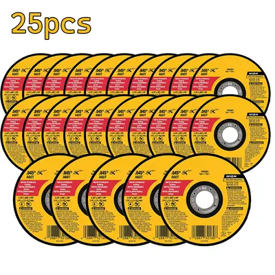 4.5 Inch Angle Grinder Cutting Discs (5 Pack) - Thin Metal Cut Off Wheels for Stainless Steel & Iron