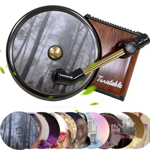 12 Pack Car Air Freshener, Record Player Swivel Design Car Air Vent Clip, Record Player Memories of the Classic CD Era, Unique Car Interior