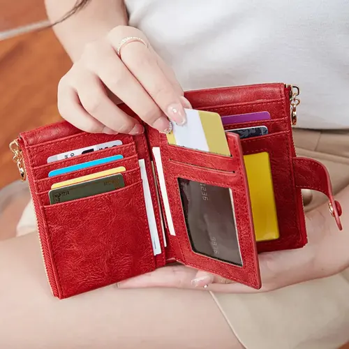 Women's Simple Casual Plain Color Zipper Wallet, Durable Versatile Fashion Wallet for Daily Use, Coin Purse, Christmas & Valentine's Day Gift #GLOBAL PICKS