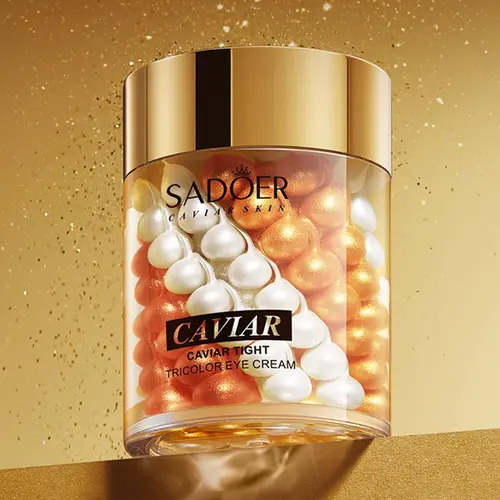 Women's GloBigSell 60g Caviar Extract Care Cream - Refreshing Moisturizing Lotion, Hydrate Boosting Gel, Reusable Eye Patches, Korean Summer Skincare Gift