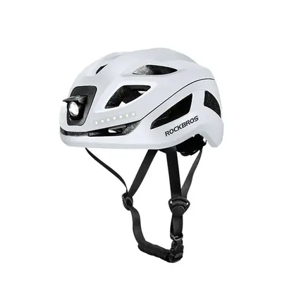 ROCKBROS Bike Helmet, Helmets for Adults Men, Front and Back LED Lights Safe Certified MTB Road Bicycle Helmet with Adjustable Brim