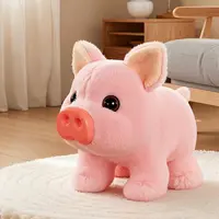 Summervibes Electric Plush Cute Piglet Realistic Vocalisation Electronic Pet Toy (Batteries and Screws Not Included)