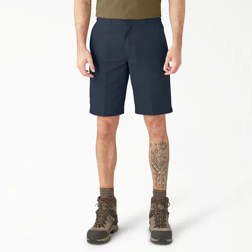 Dickies Men's FLEX Relaxed Fit Work Shorts, 11", Relaxed Fit Workwear Durable, Workwear Style Pocket Menswear
