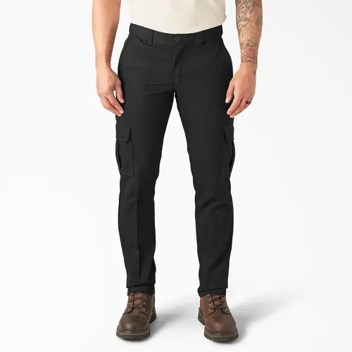 Dickies Men's FLEX Slim Fit Cargo Pants, Workwear Style Trouser Pocket