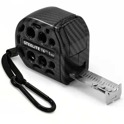 STEELITE Auto Retractable Steel Tape Measure (16FT/25FT), Inch-Feet Scale Magnetic Tape with Anti-Glare Blade, Strong Magnetic Hook, Shockproof Case, Work Tools for Construction, Extended Reach Home Improvement