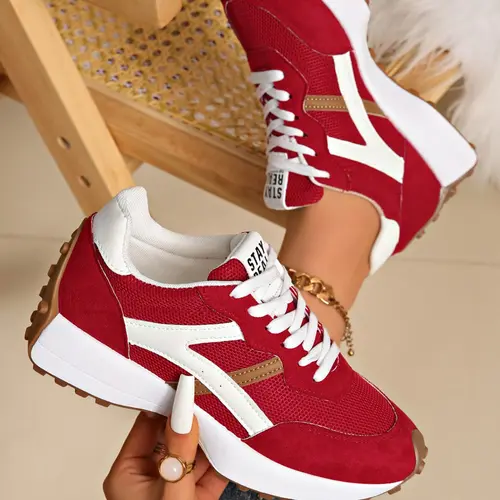 Women's Casual Fashion Sports Shoes, Non Slip Sneakers, Thick Sole Design, Height-Boosting, Comfortable Anti-Slip, Suitable for Daily Wear